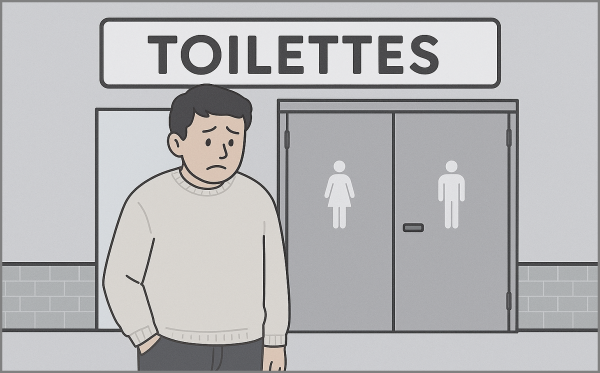 Les toilettes publique souvent peu engageant